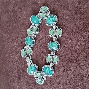 Charming Napier Green/Aqua Bracelet